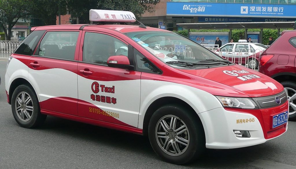 BYD Auto e6 Elektroauto Taxi