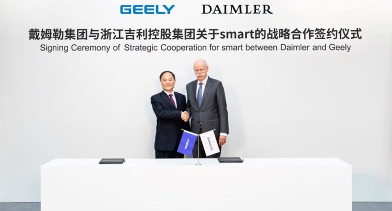 Daimler und Geely teilen sich zukünftig die Marke Smart